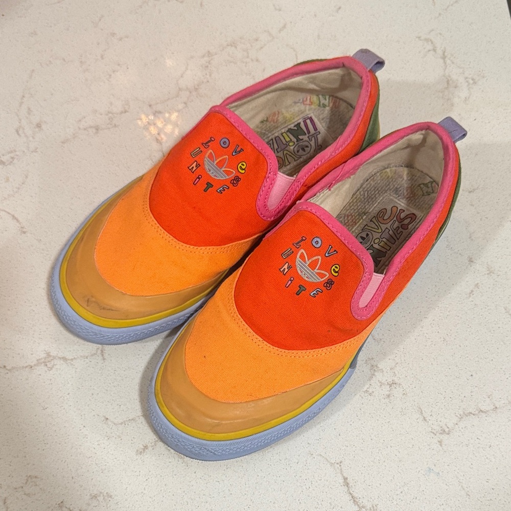 Adidas Pride “Love Unites” Slip-On Shoes